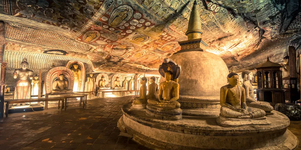 Dambulla Ancient Cave Temple In Sri Lanka