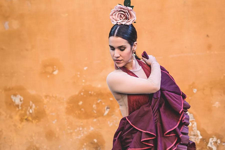 A dancer in a dance pose