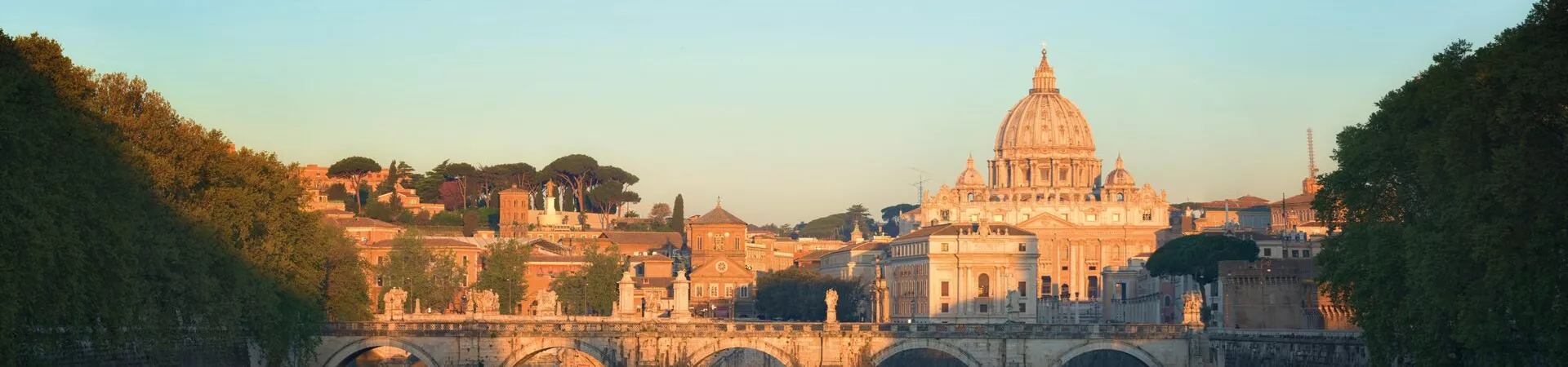 St Peters Basilica in the Morning Light in Italy