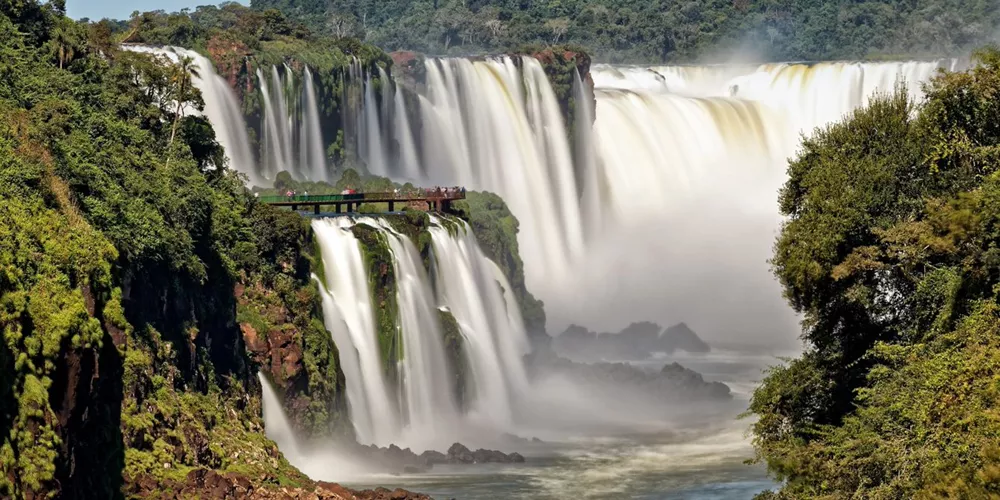 A waterfall in Barzil.