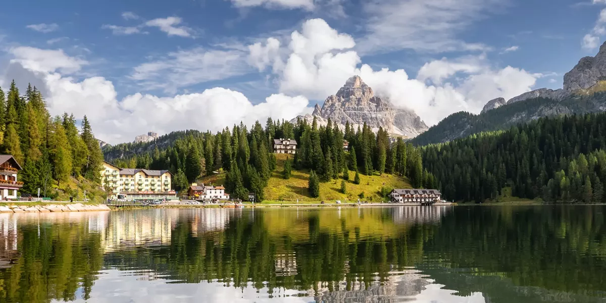 Lake Misurina Dolomite Mountains Belluno Italy