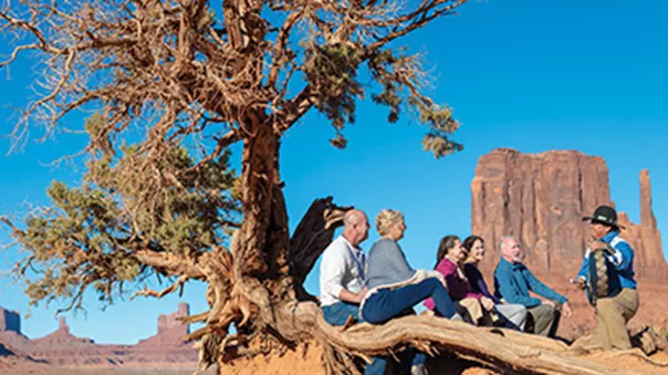 People on a Desert in The United States