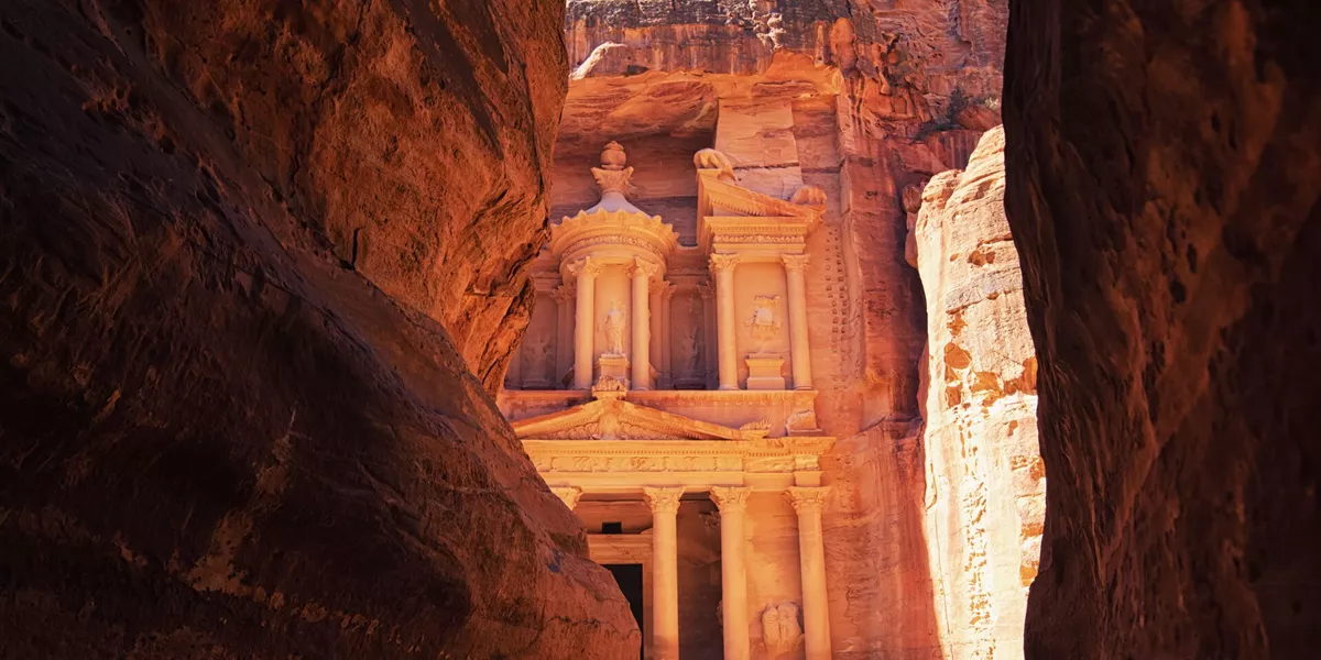 Entrance to Petra, Jordan