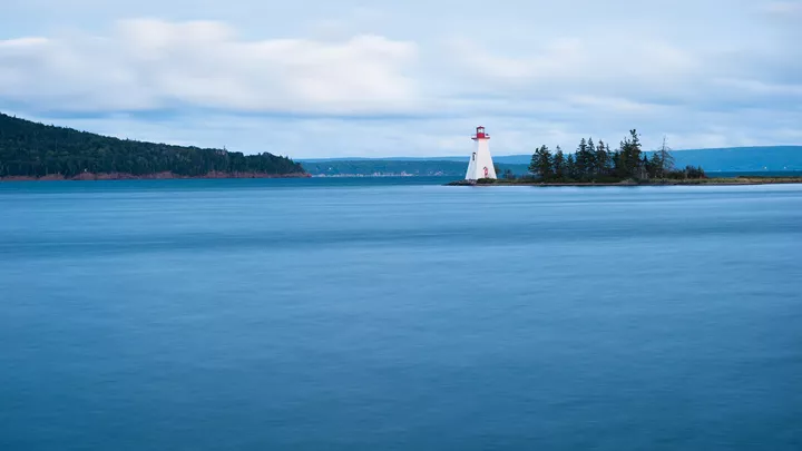 Kidston Island Lighthouse, Baddeck, Cape Breton, Canada