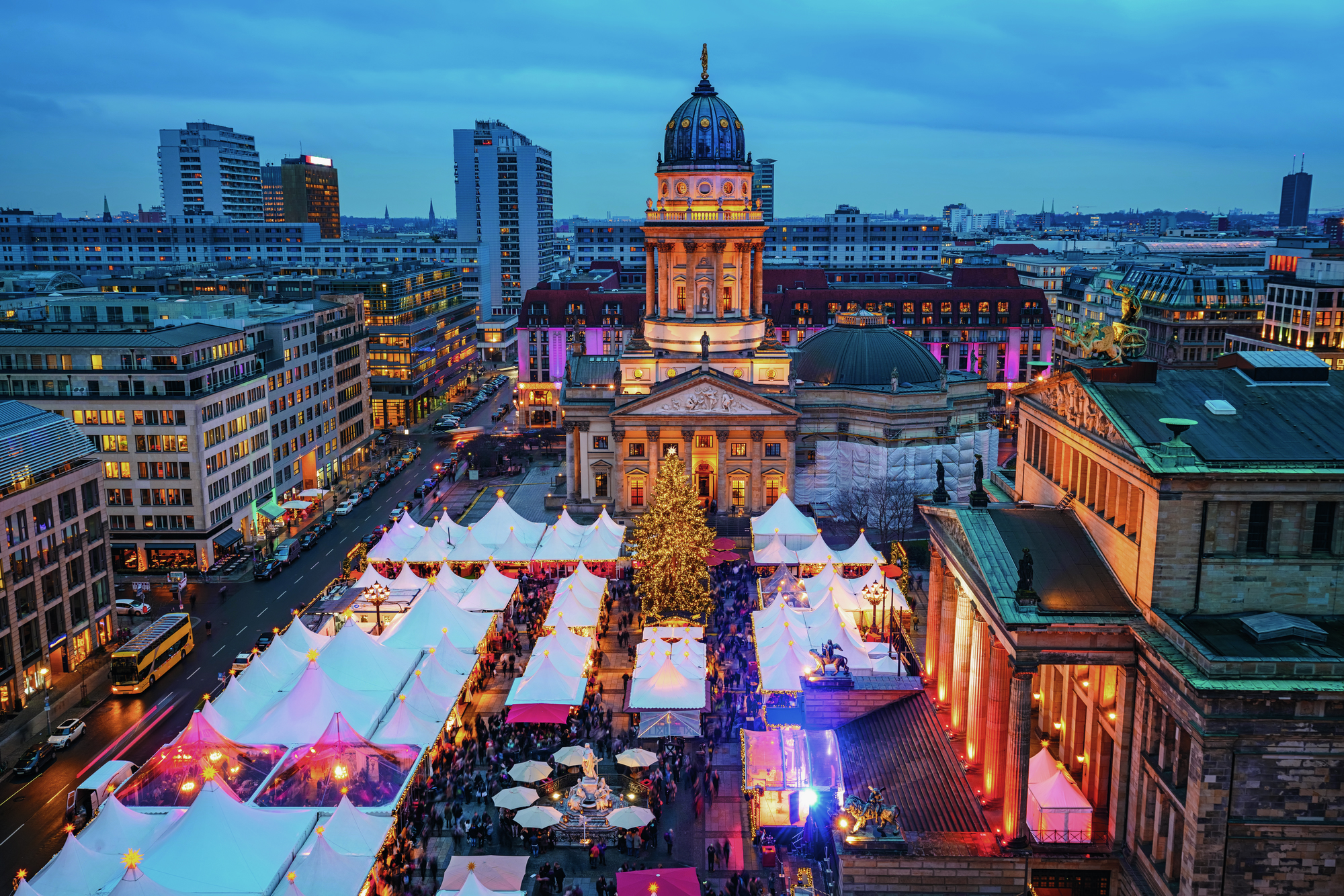 Visit the Gendarmenmarkt Christmas market, Berlin Germany