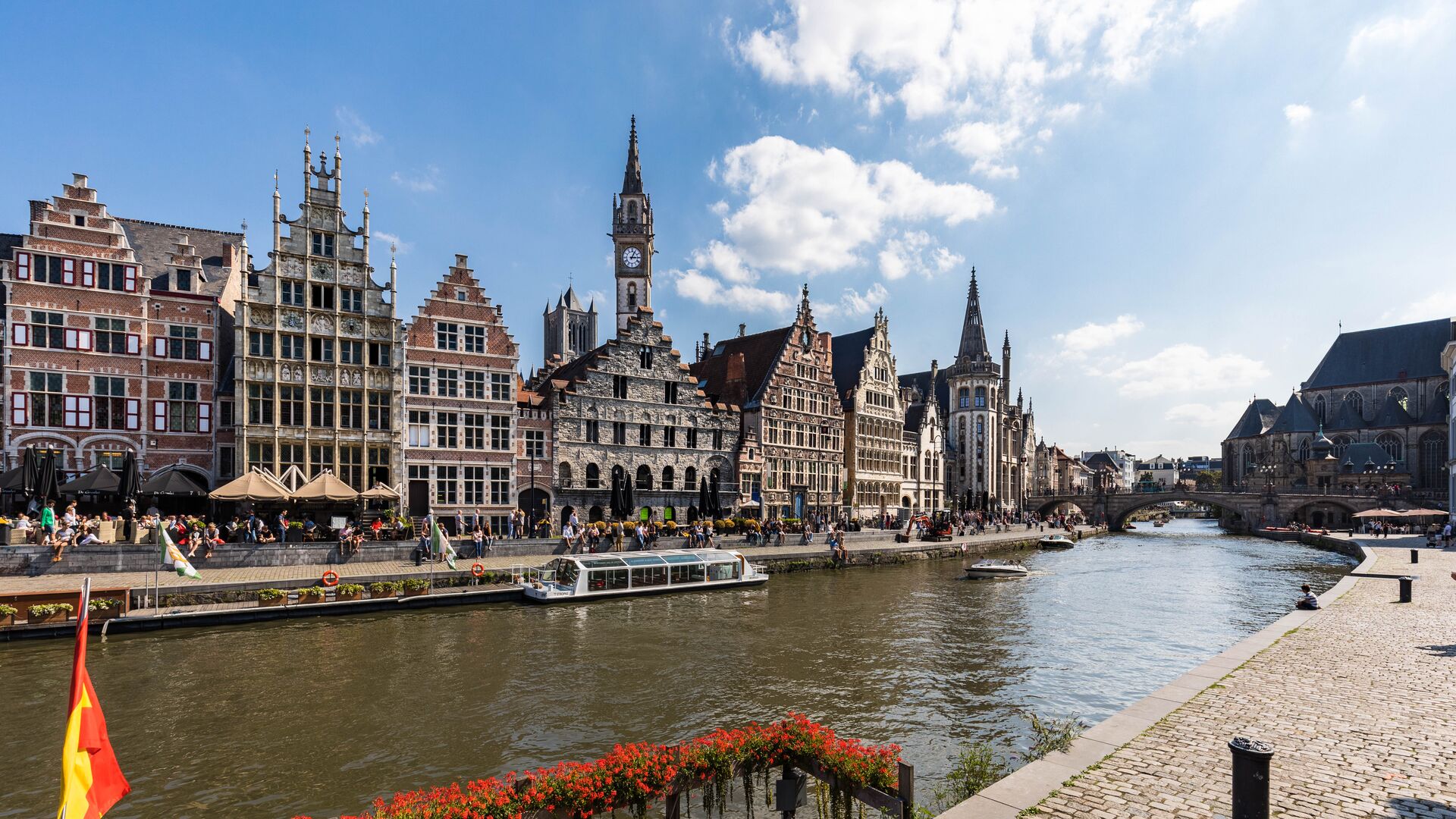 The river in Ghent, Belgium