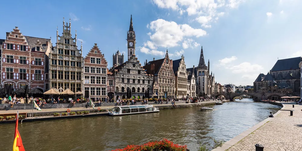 The river in Ghent, Belgium