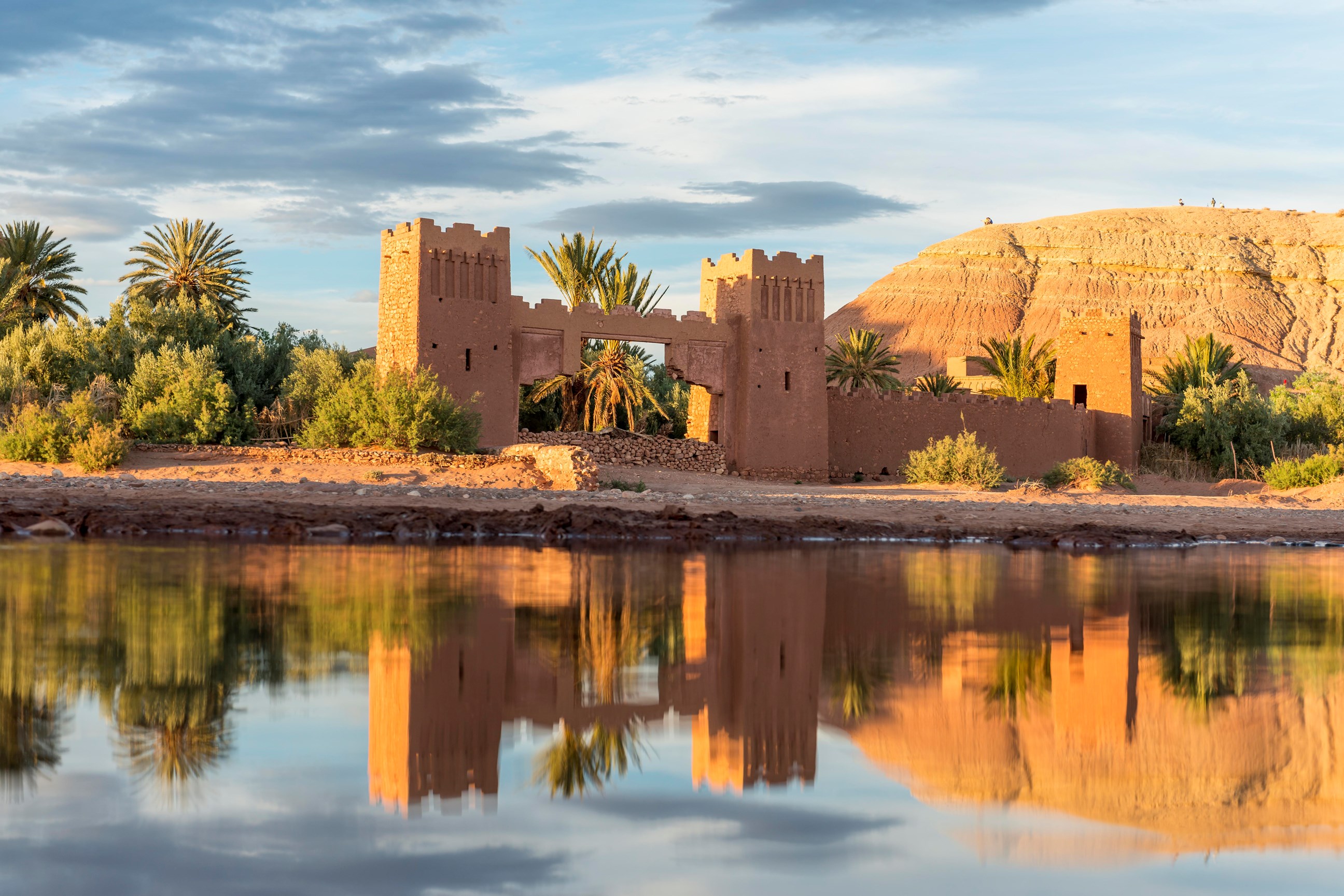 Gate of the Kasbah Ait Benhaddou at Ait Benhaddou, Morocco