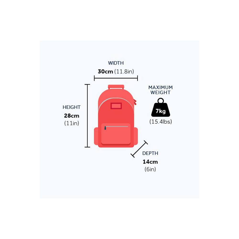 Hand luggage allowance for Insight Vacations