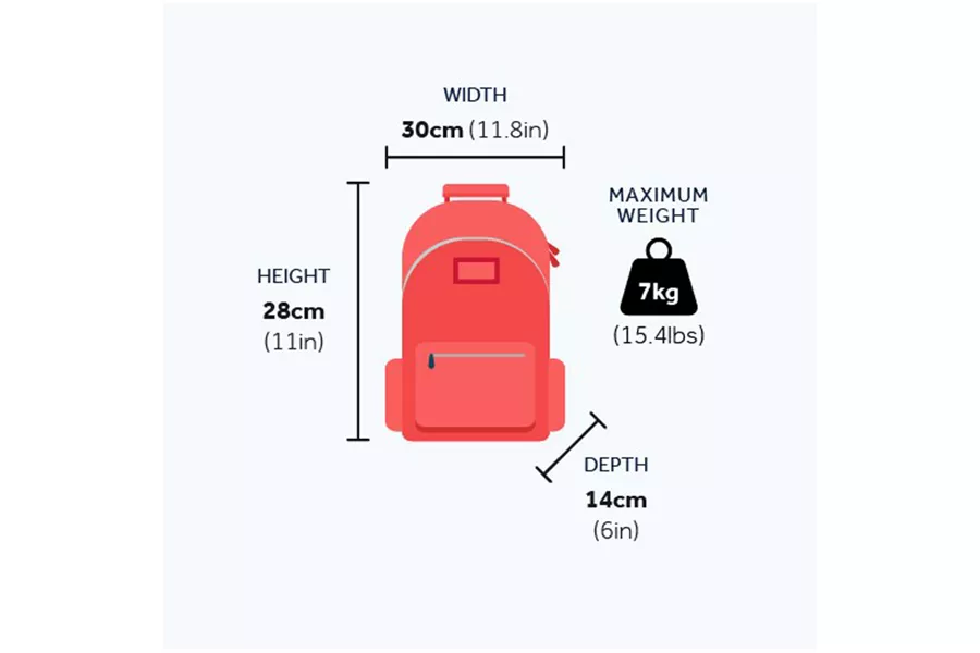 Hand luggage allowance for Insight Vacations