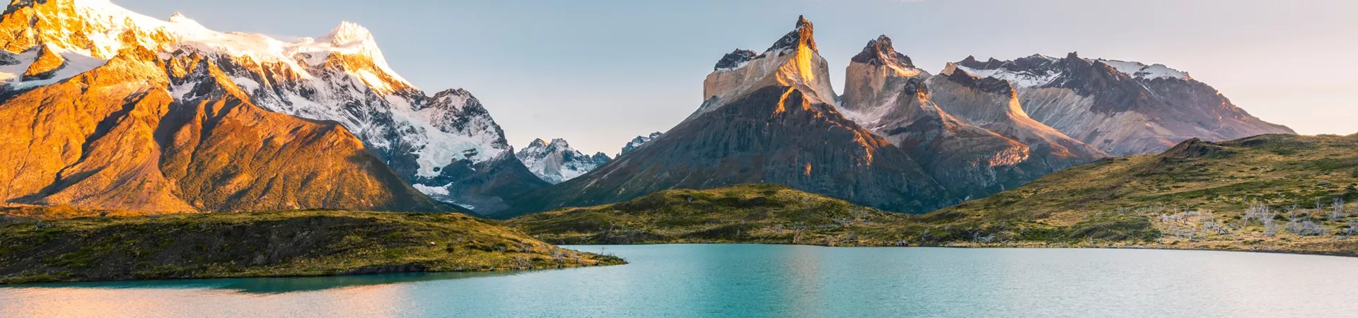 Tourist Admiring The Cordillera Paine In Torres Del Paine National Park, Chile