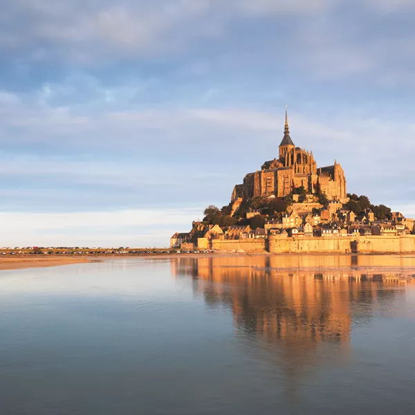 12 Sunset Mont Saint Michel France