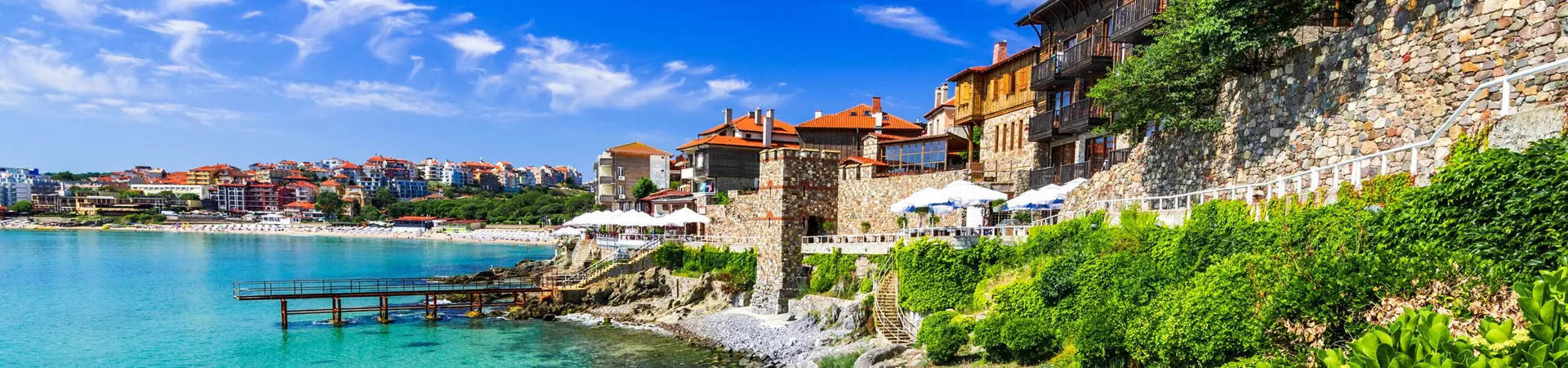 Walled city of ancient Apollonia on Black Sea, Bulgaria