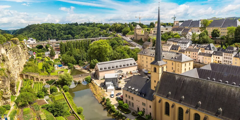 Large Panoramic Cityscape Of Luxembourg 1256738262