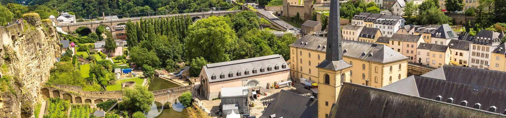 Large Panoramic Cityscape Of Luxembourg 1256738262