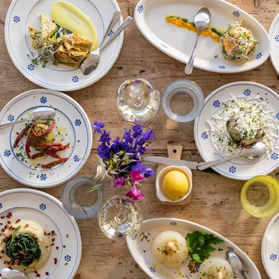 A table with various dishes