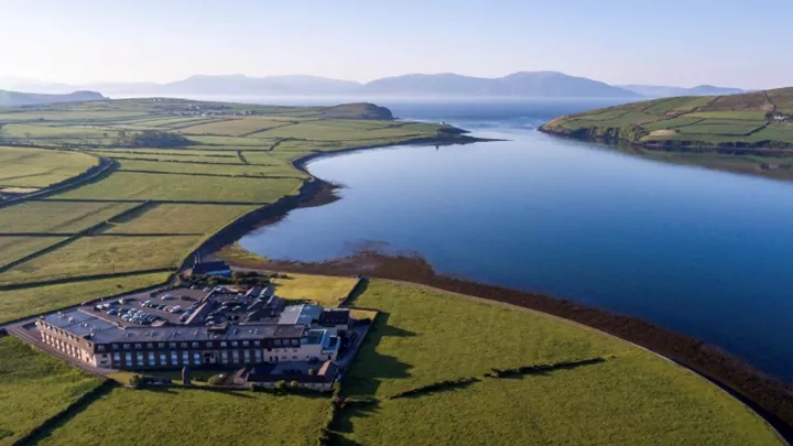 Exterior bay of The Dingle Skellig Hotel, Ireland