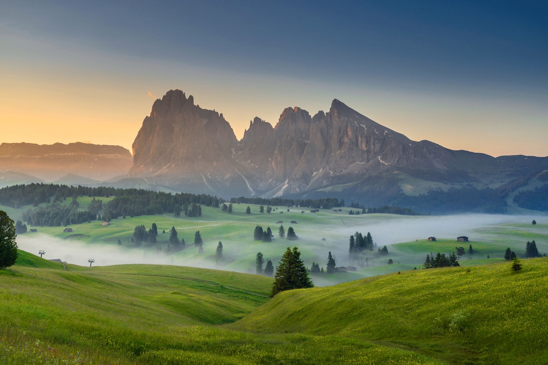 Alpe Di Suisi in the Dolomites, Italy