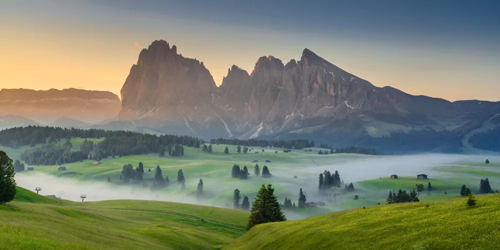 Alpe Di Suisi in the Dolomites, Italy