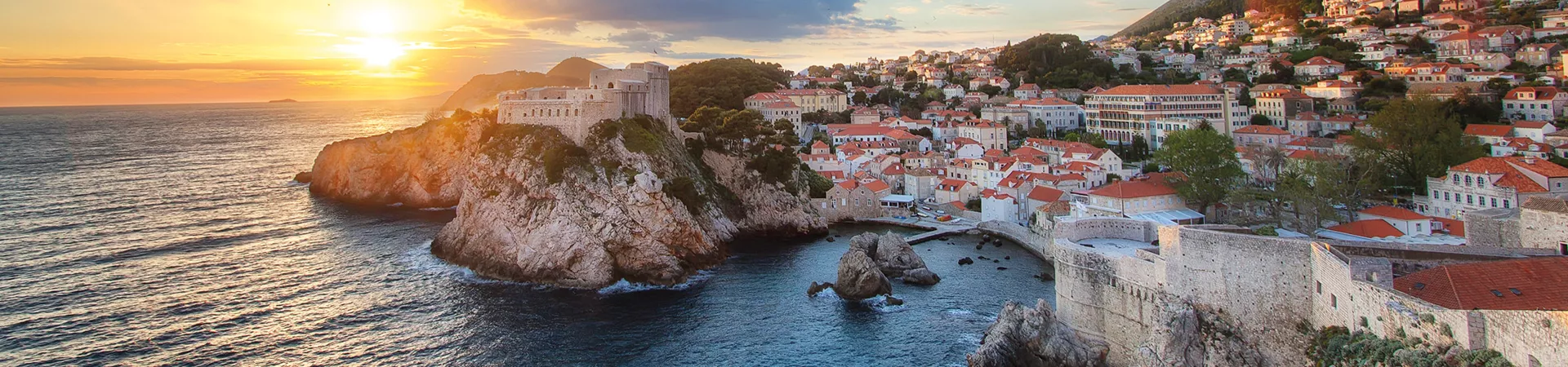 Sunset Over Dubrovnik Croatia