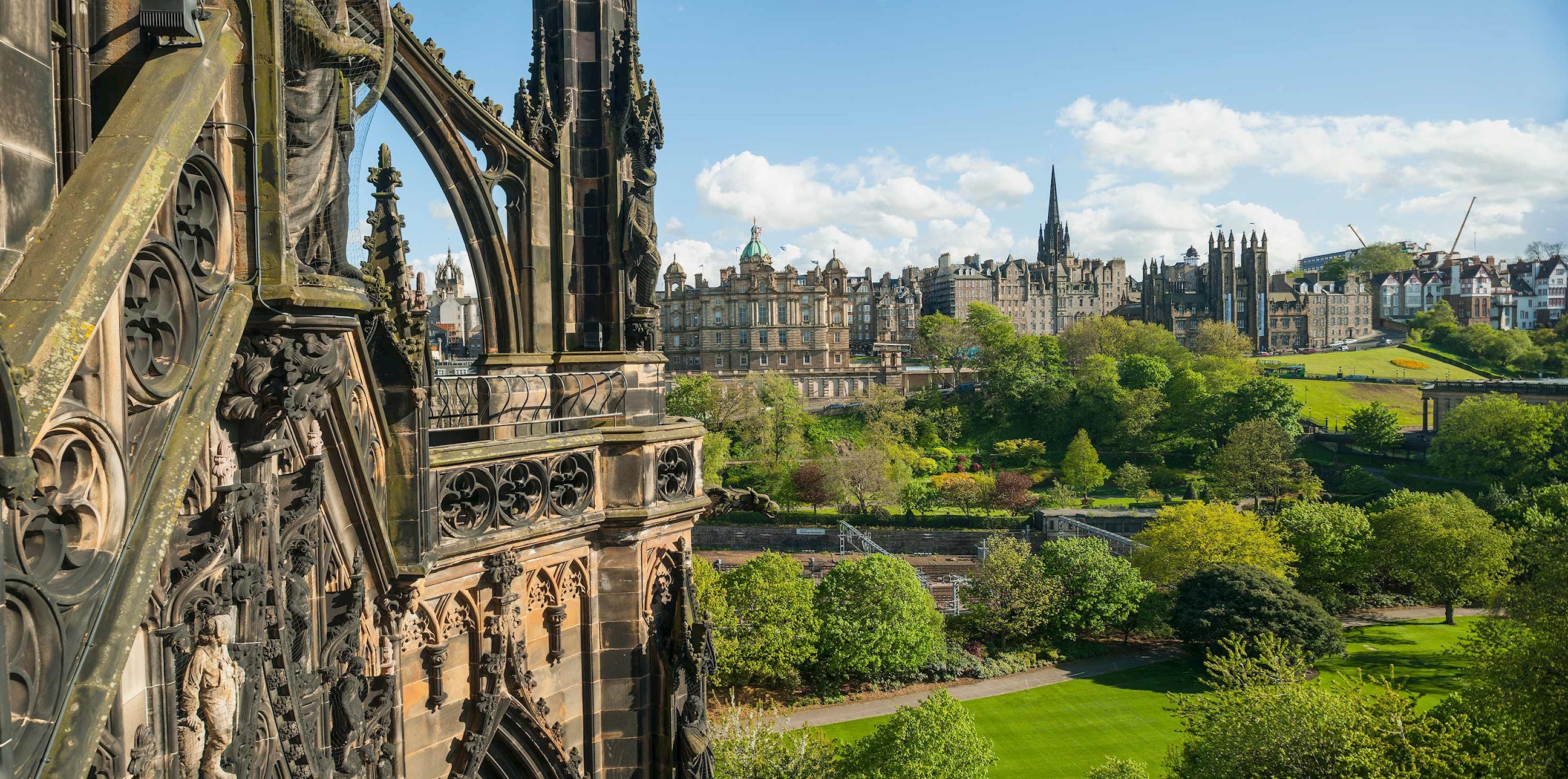 View of Old Town Edinburgh, Scotland