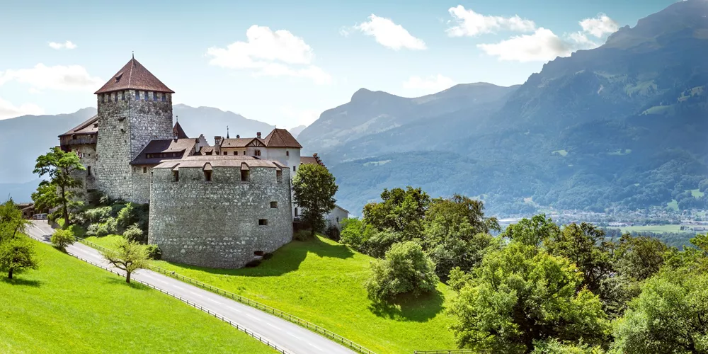 Medieval Castle In Vaduz, Liechtenstein