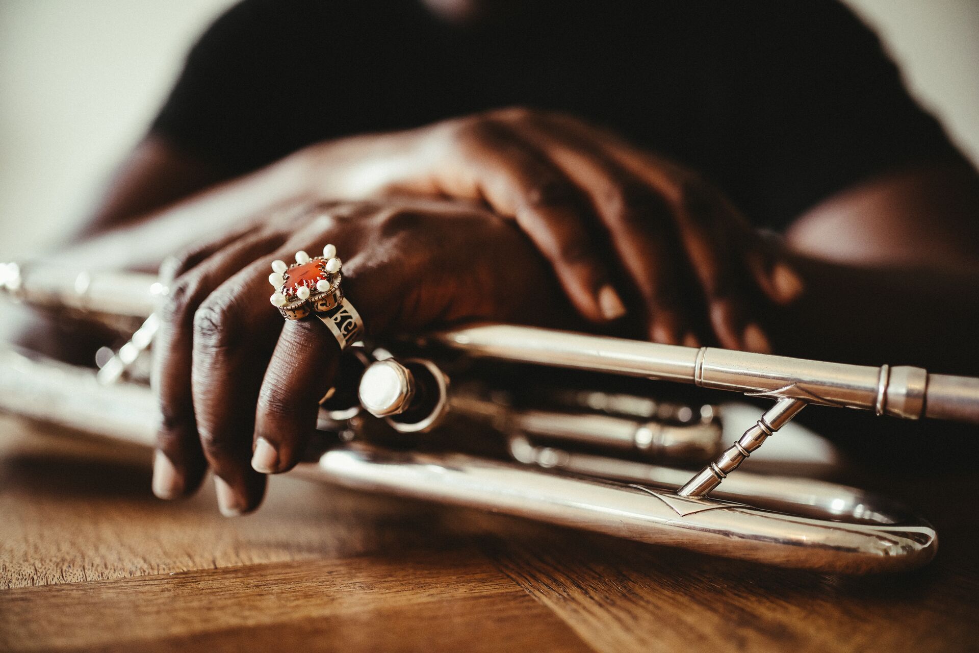 The Hands Of The Trumpet Player