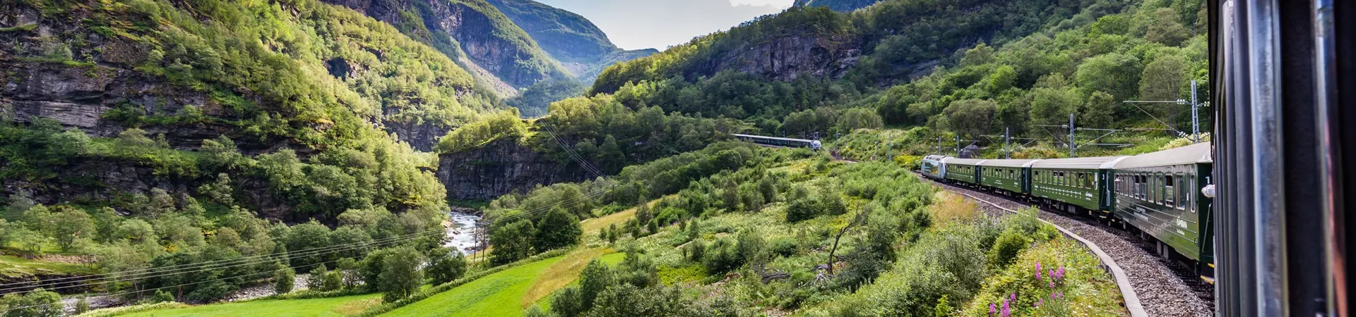 View From Train Flamsbana in Norway, Scandinavia