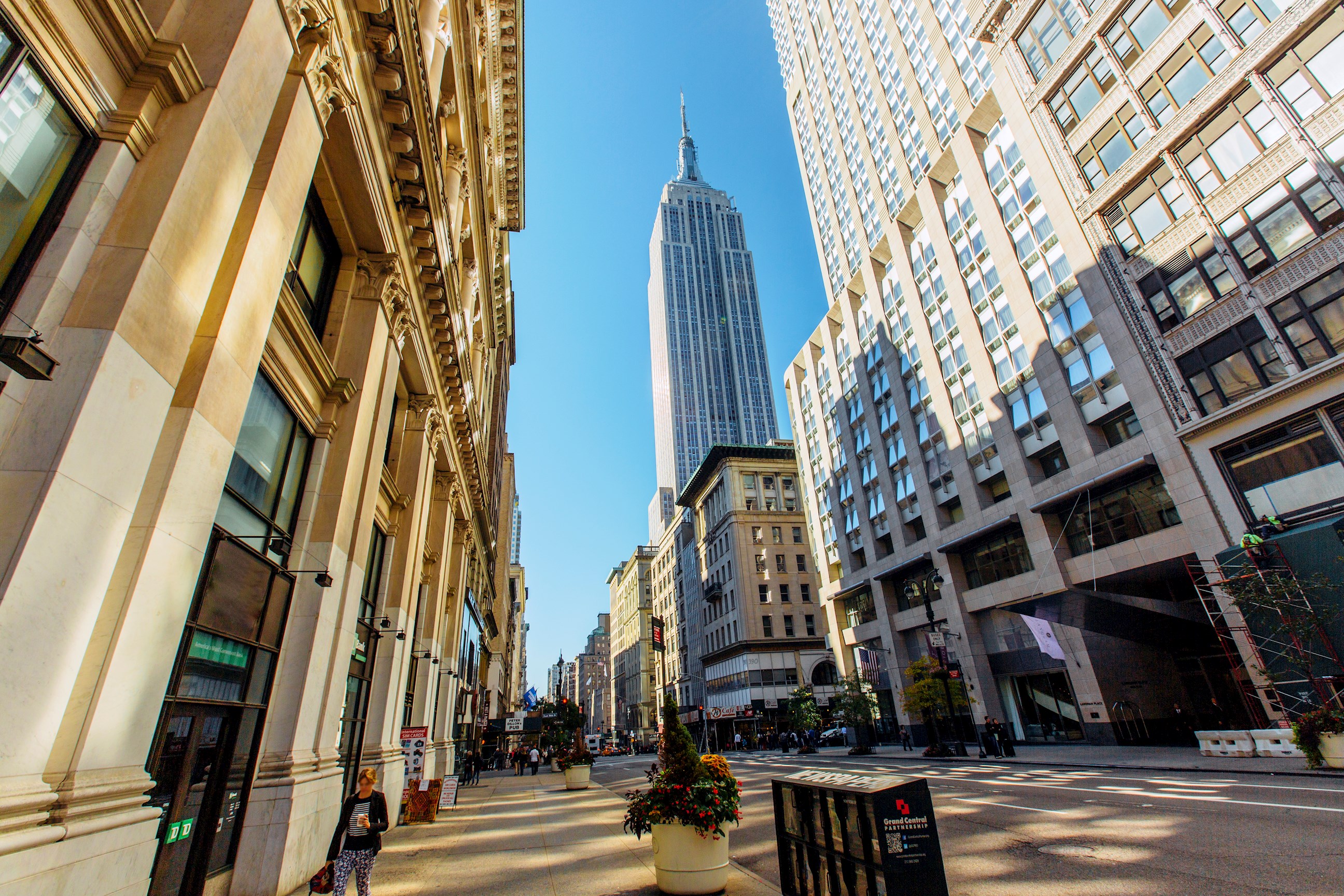 Fifth Avenue in New York City, East Coast USA with the Empire State Building in the background