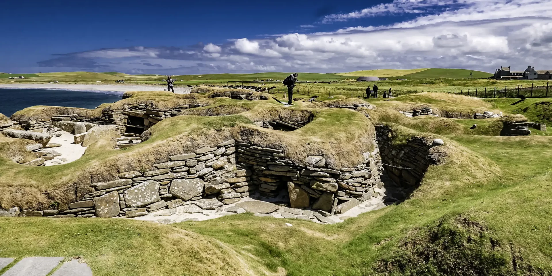 View of Skara Brae Orkney Islands