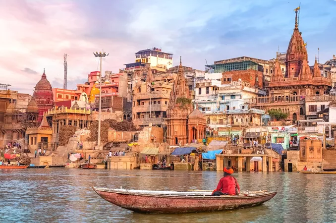A view of city of Varanasi, India
