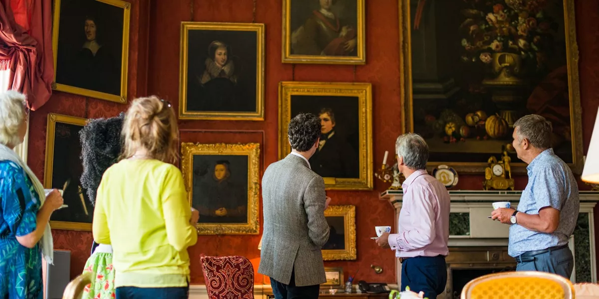 Sir Ludo giving guests a tour at Ardgowan Estate in Scotland, UK