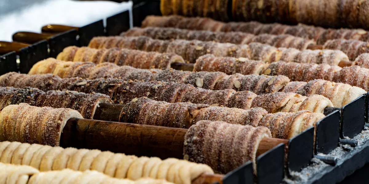 Trdelnik Food in Prague, Czech Republic