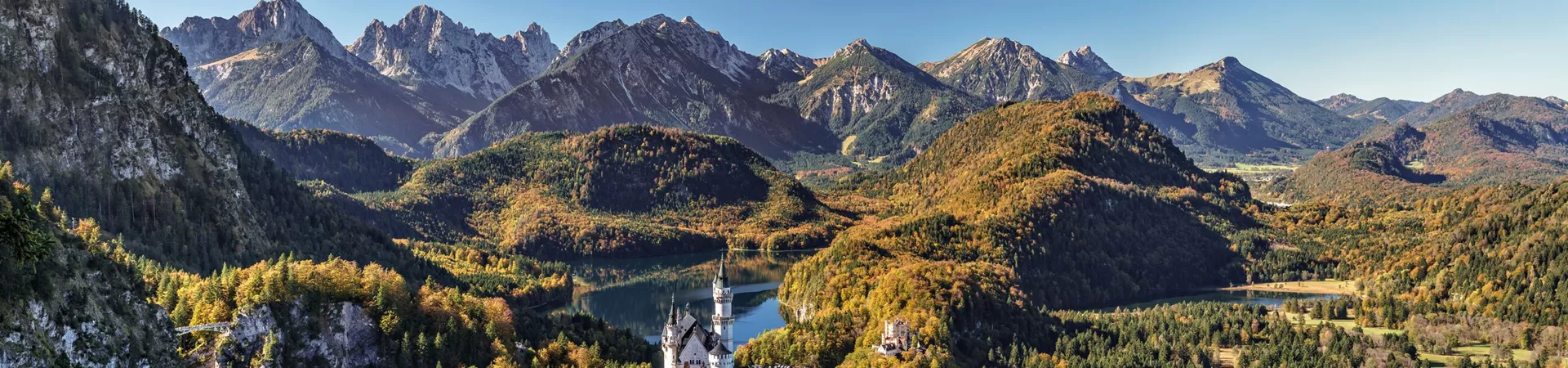 Neuschwanstein Castle in Bavaria, Germany, Europe