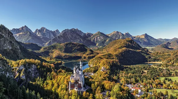 Neuschwanstein Castle in Bavaria, Germany, Europe