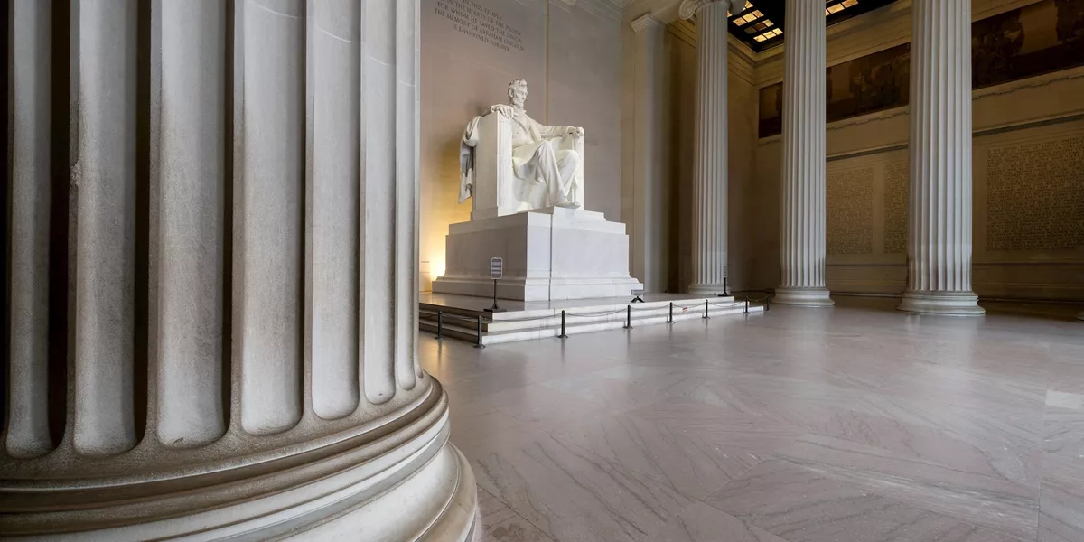 The Lincoln Memorial in Washington D.C. East Coast USA