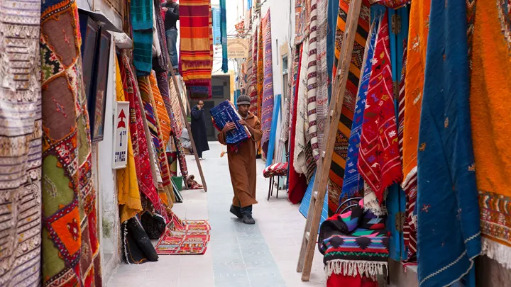 Explore the lanes and markets of Essaouira, Morocco