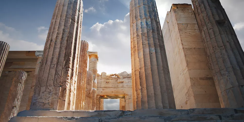 Acropolis Entrance in Athens