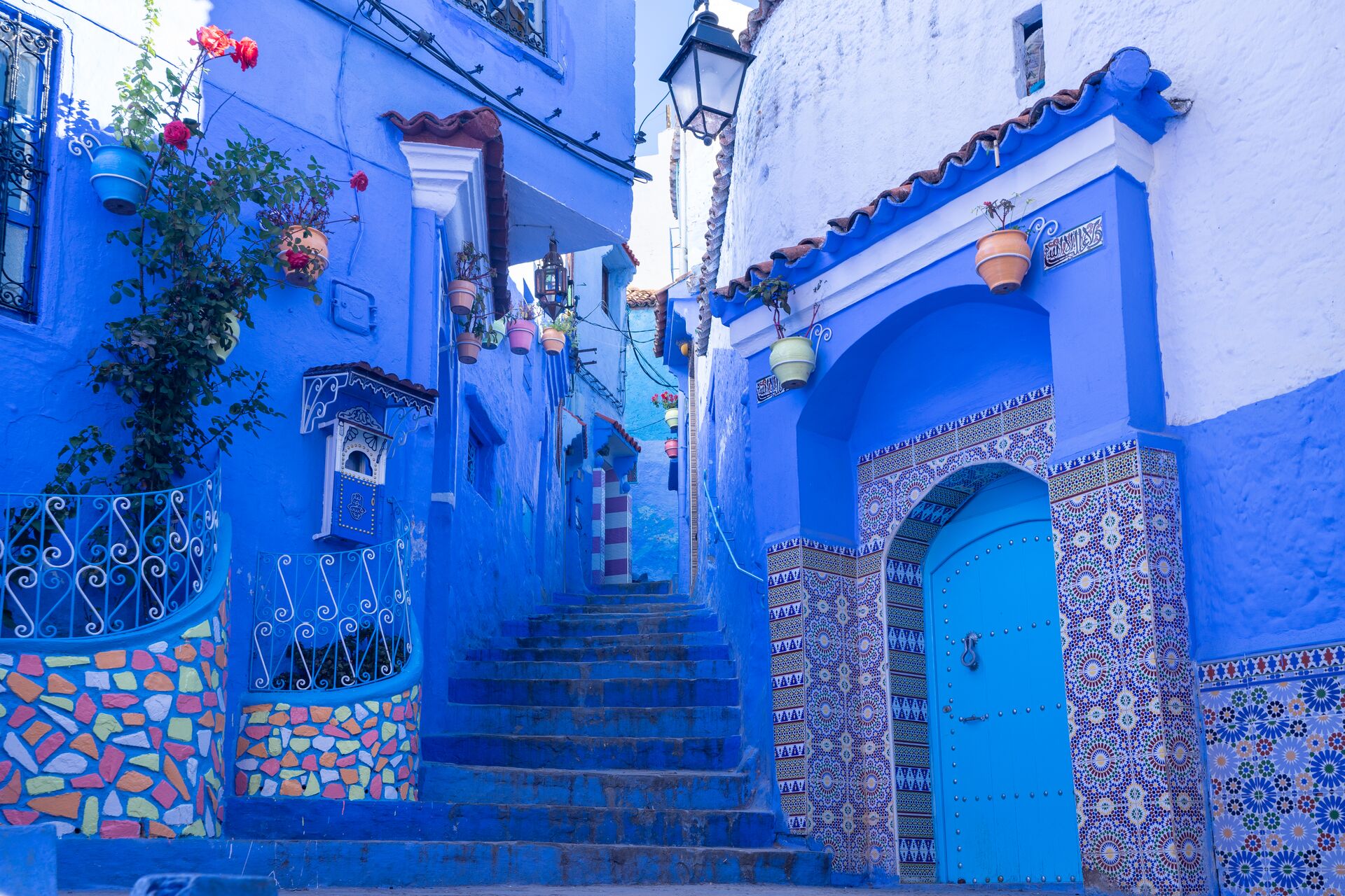 The blue doors of Chefchaouen in Morocco