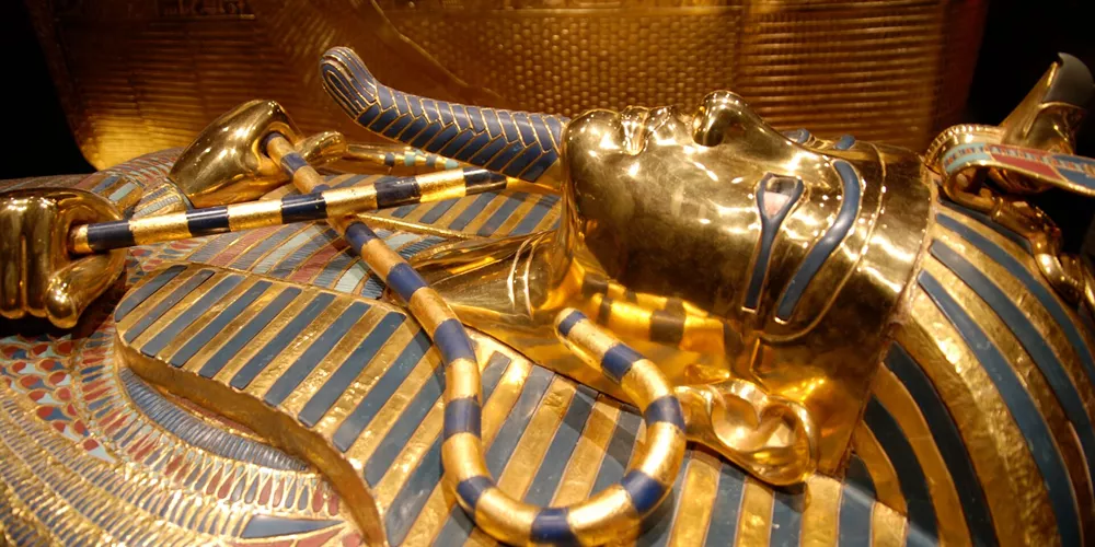 Mask Of Tutankhamun, a Egyptian Pharaoh