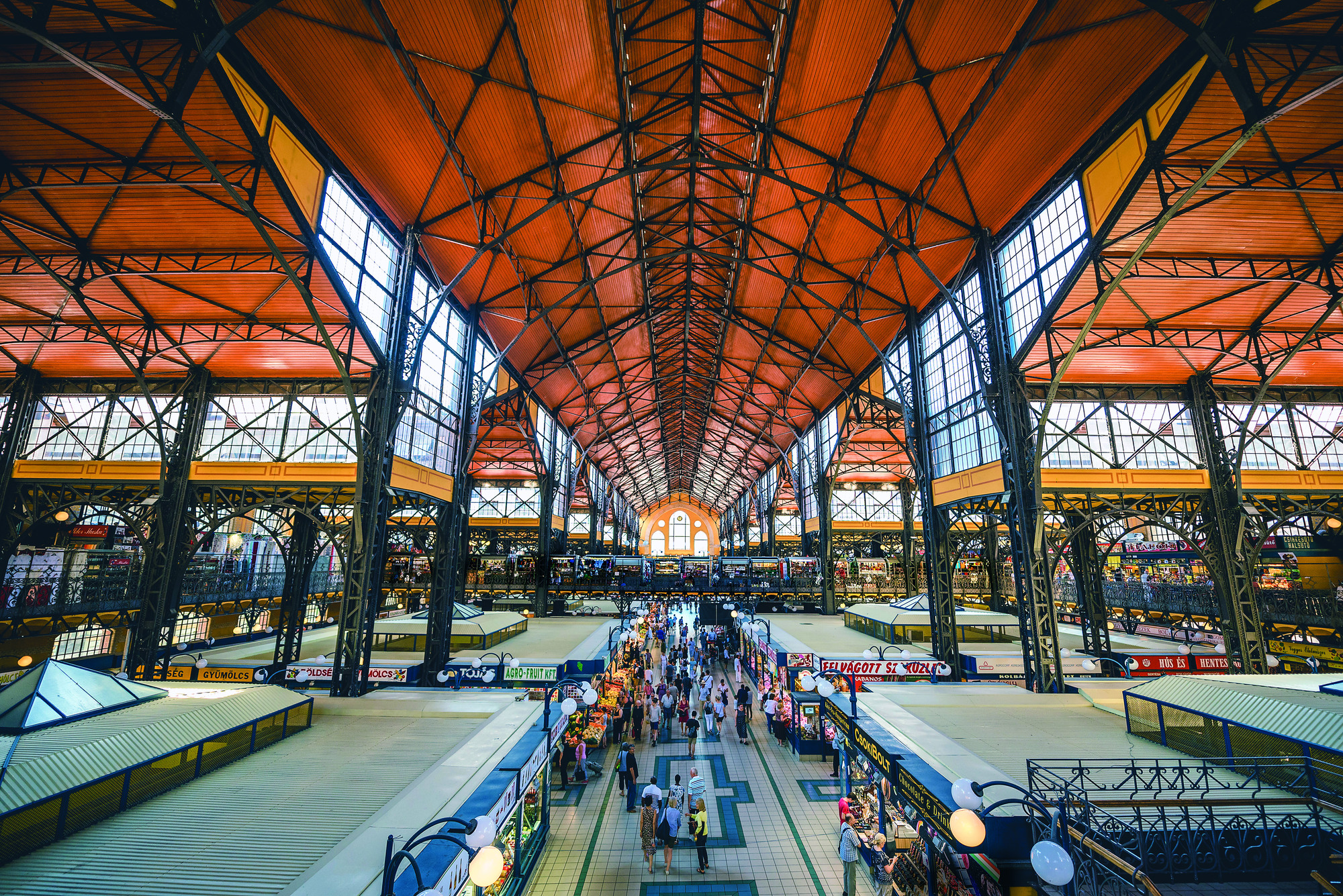 Great Market Hall in Budapest, Hungary