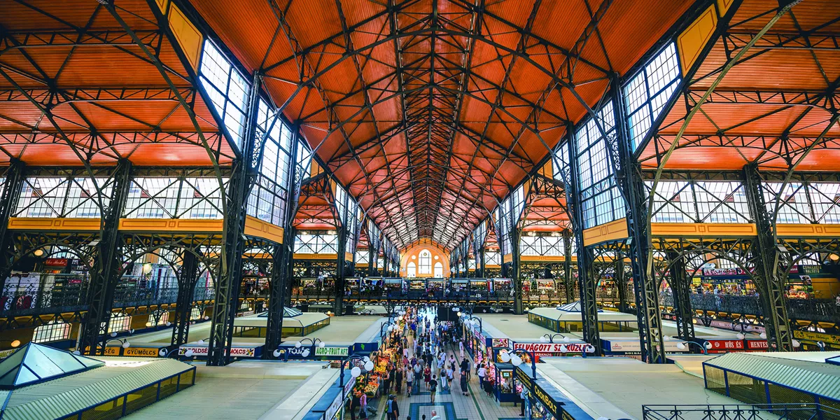 Great Market Hall in Budapest, Hungary