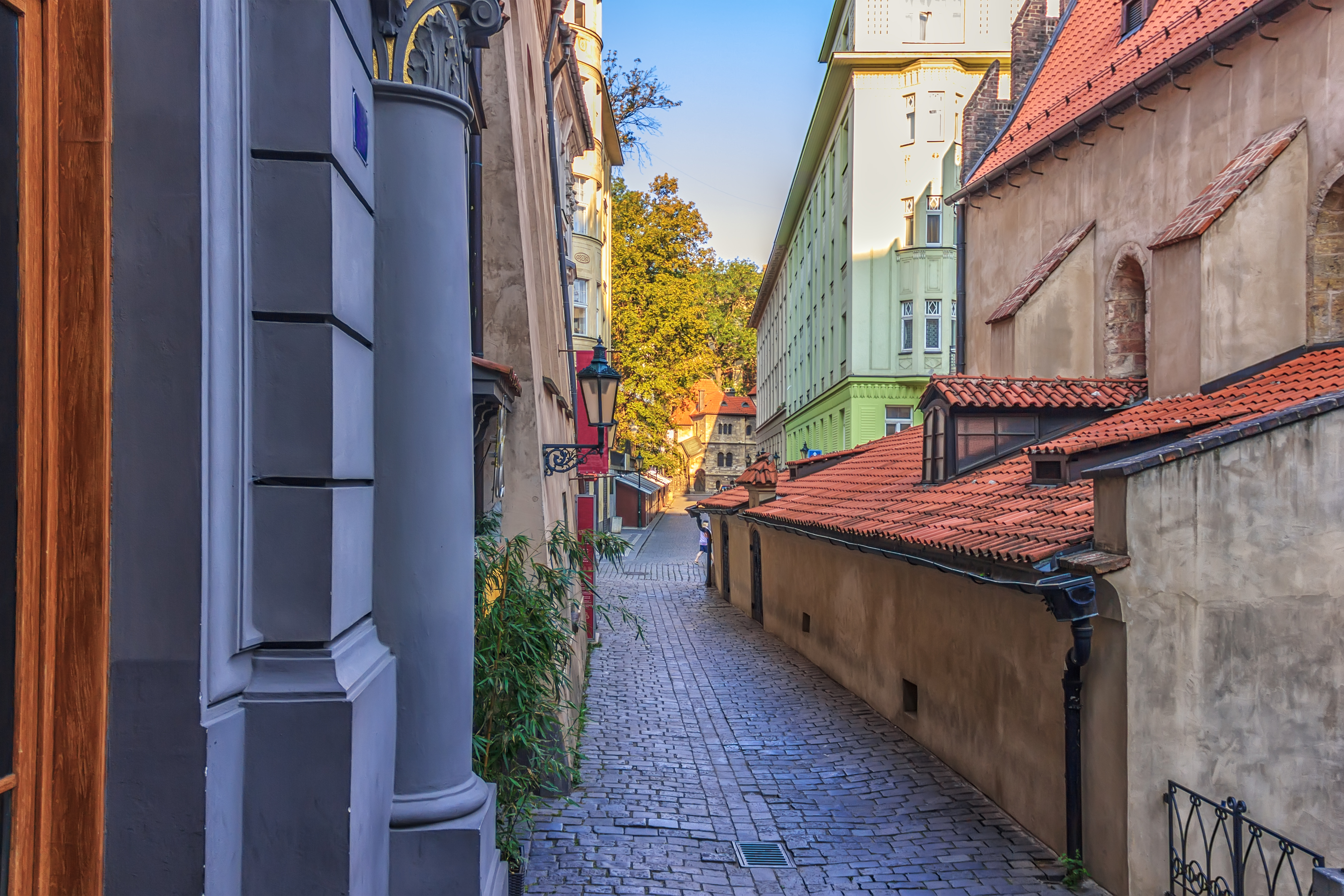 Cervena Street In Prague, Czech Republic
