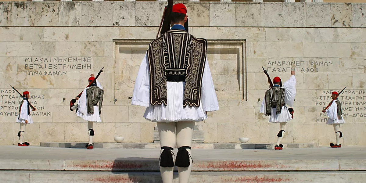 Changing of The Guard in Athens, Greece