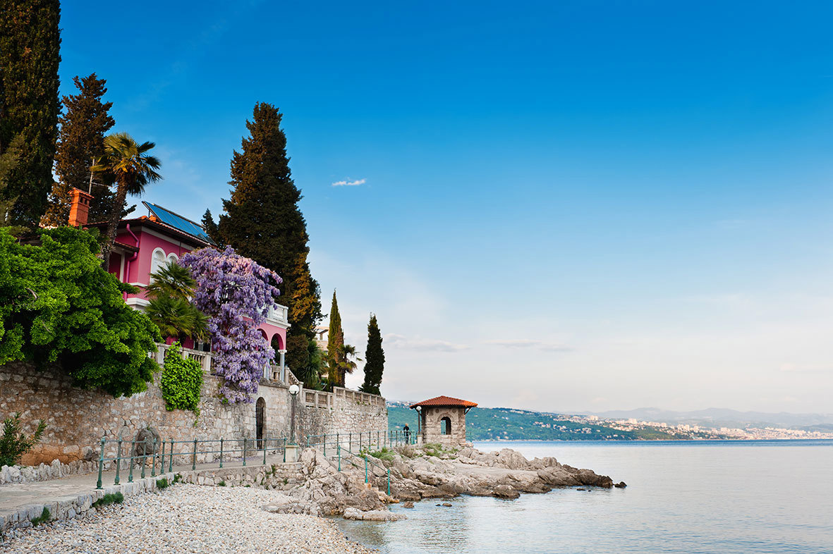 Adriatic Sea Scenic View, Opatija, Croatia