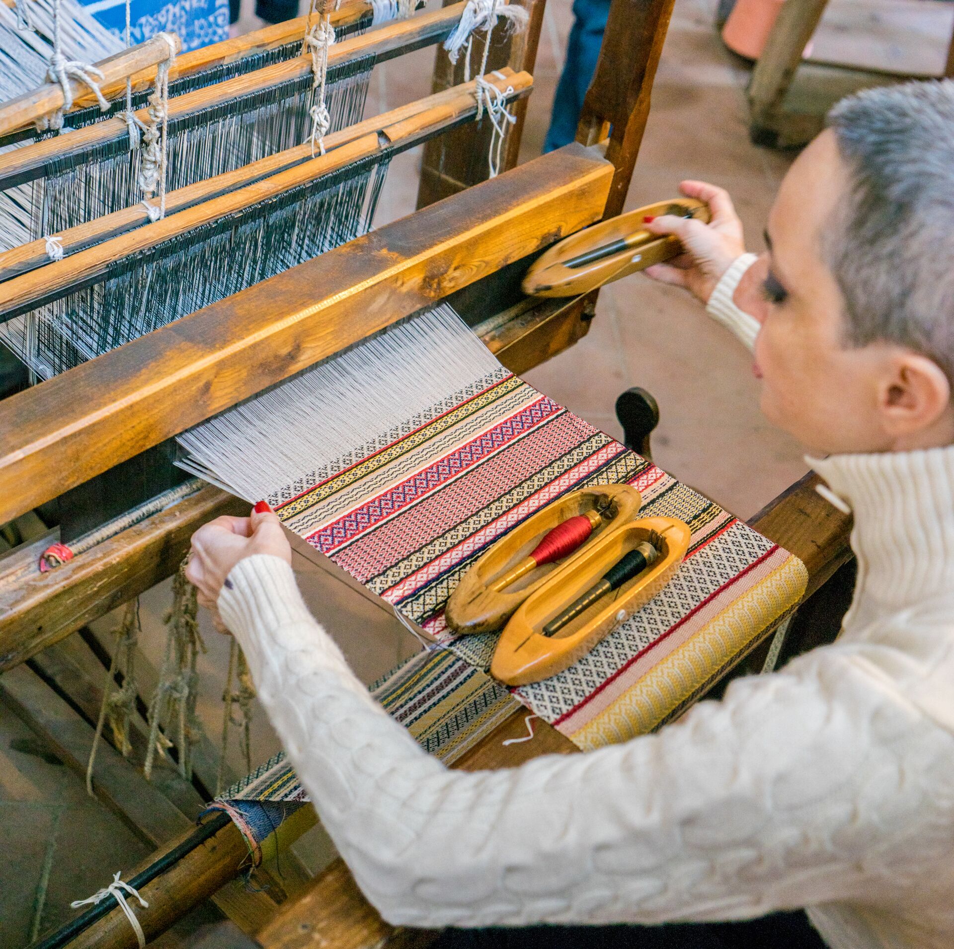 Traditional weaving in Perugia