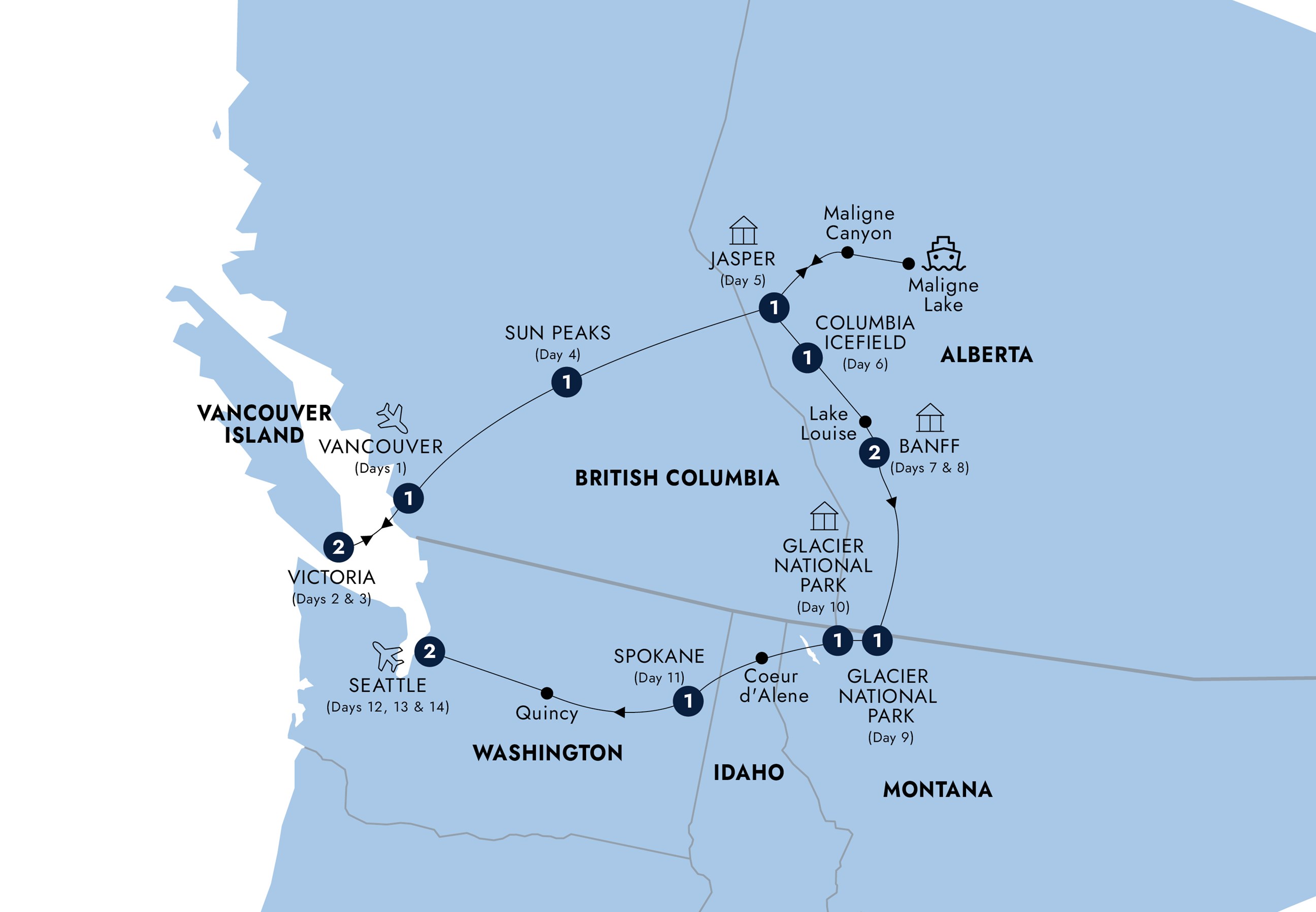 Canadian Rockies & Pacific Coast Guided Tour Insight Vacations US