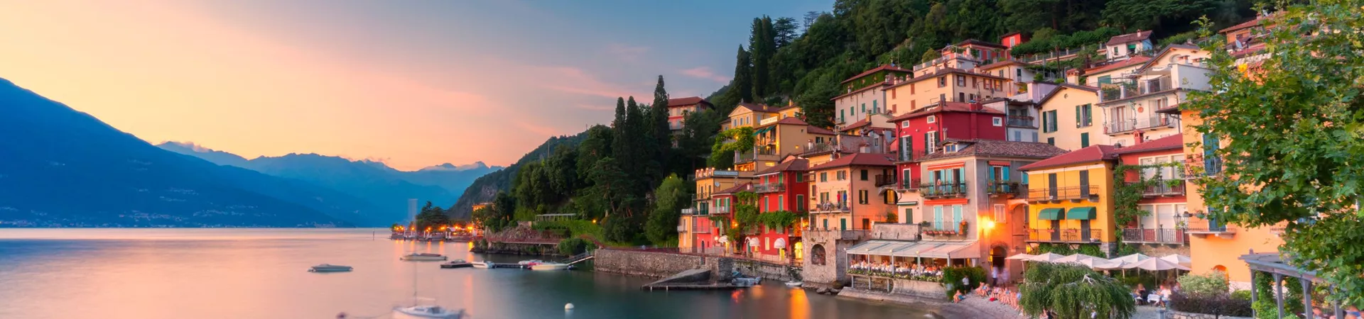 Sunset over Lake Como