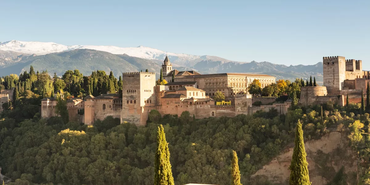 Large Spain, Andalusia, Granada,View Of Alhambra 1202077452