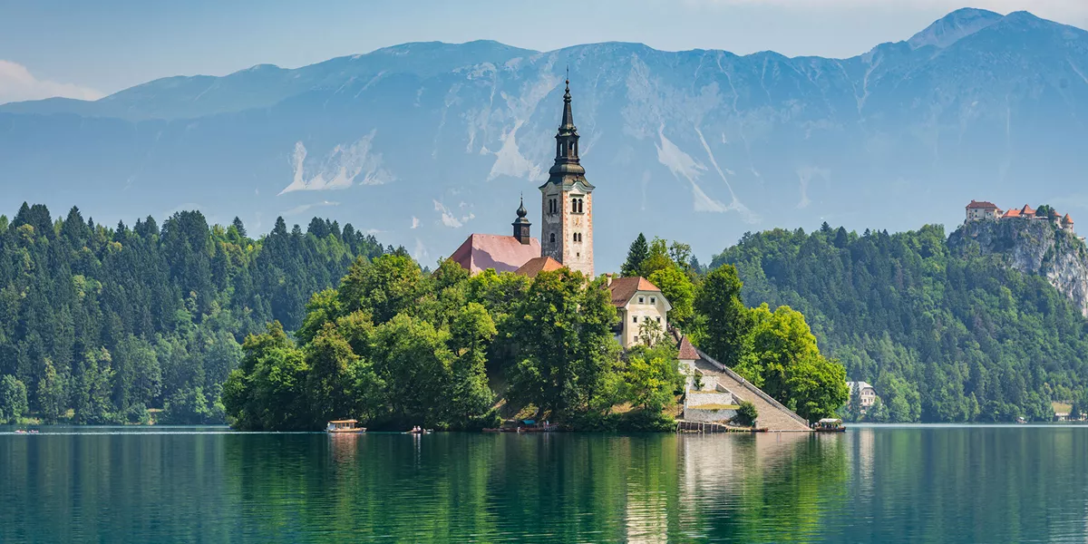 Santa Maria Church, Lake Bled, Slovenia
